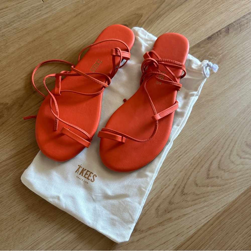 TKEES Jo Tangerine Sandals